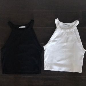 Zara Tops - Zara Set of Two White and Black Crop Top Zara Tops - Zara Set of Two White and Black Crop Top